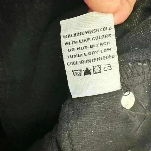 Princess Polly womens 0 black asymmetric crossover high waisted button fly jeans - Picture 13 of 13